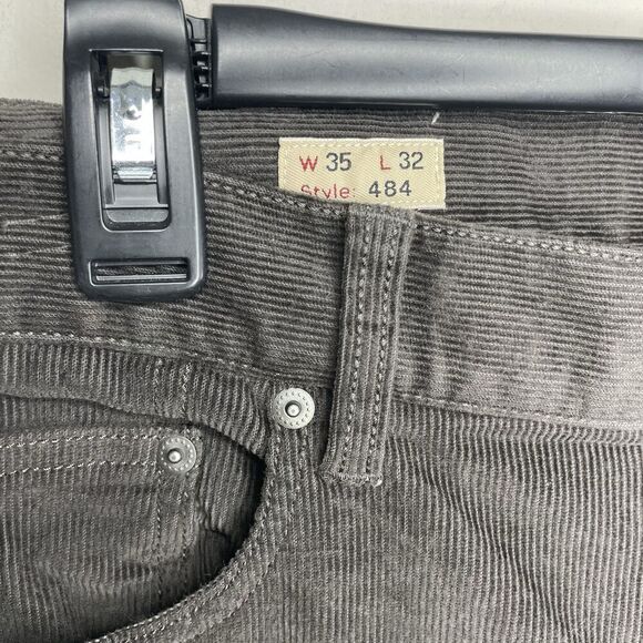 J.CREW Corduroy Pants Men 35 x 32 Slim Fit 484 NEW Straight Leg Stretch G7128 - Picture 5 of 14